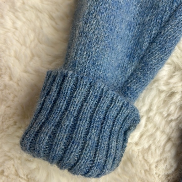 Finalist 100% Shetland Wool Cable Knit Crewneck Sweater Luxury Size L Vintage - Picture 3 of 8